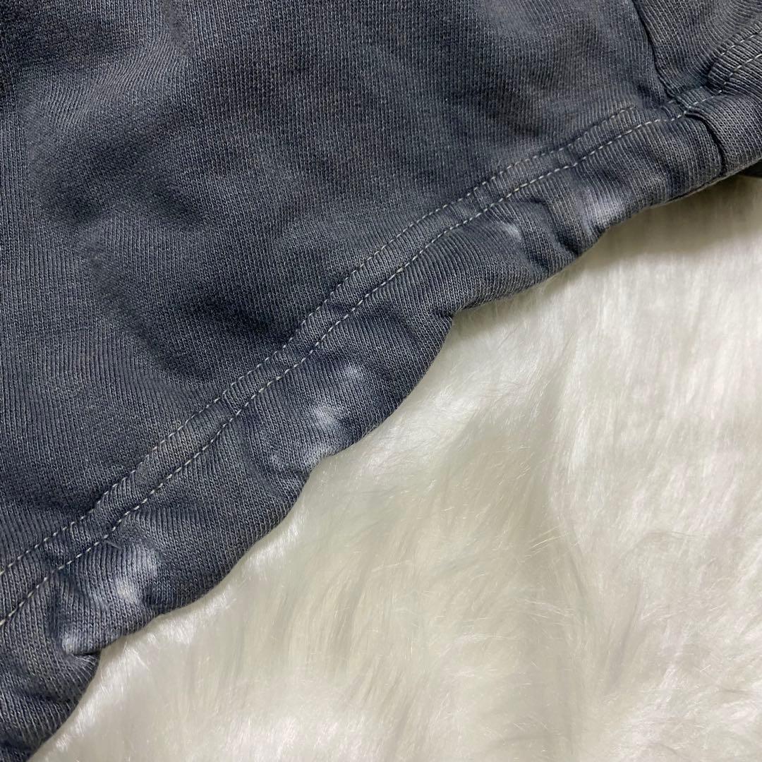 a9 未使用品　DIESEL USED加工　スウェット素材モッズコート　濃灰　S