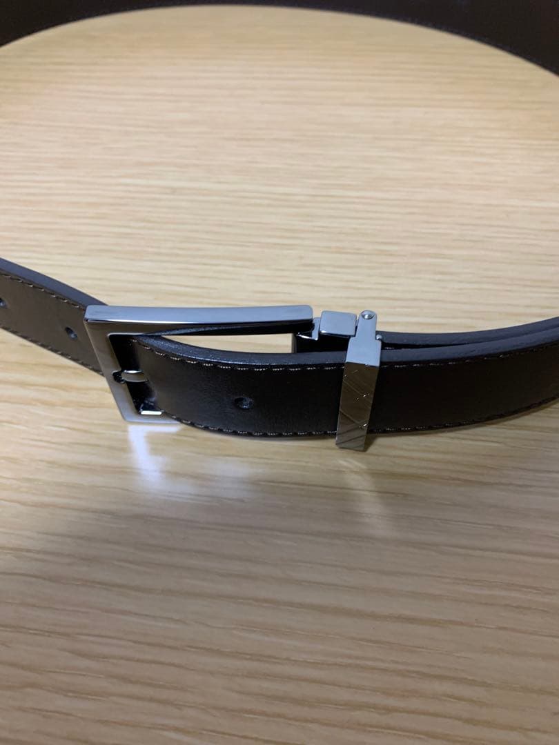 【美品】バーバリー革ベルト（色：ダークブラウン）