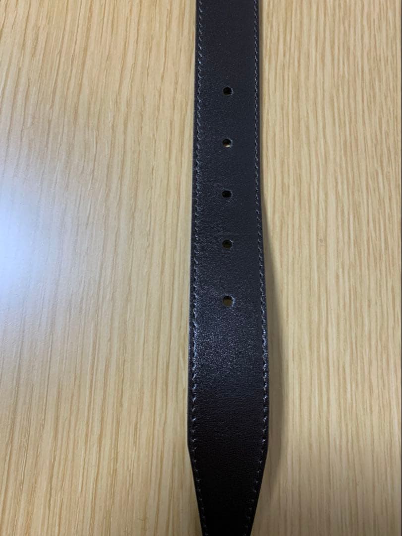 【美品】バーバリー革ベルト（色：ダークブラウン）