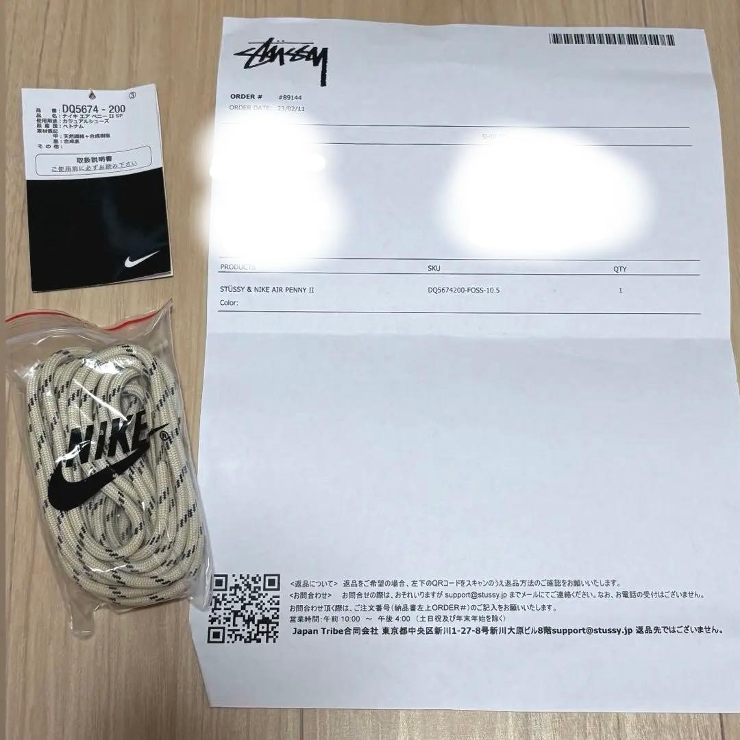 【nano】Stussy × Nike Air Penny2/29㎝