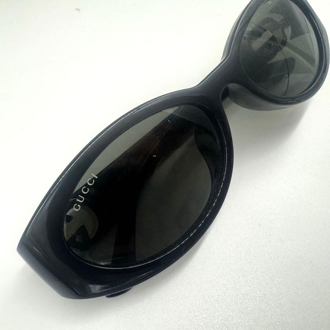 GUCCIグッチ オーバル サングラス GG柄 ゴールド 男女兼用