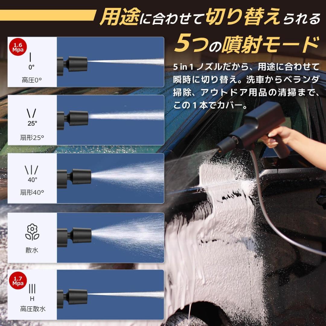 【新品】ACTIAL コードレス高圧洗浄機 折り畳み収納ボックス付