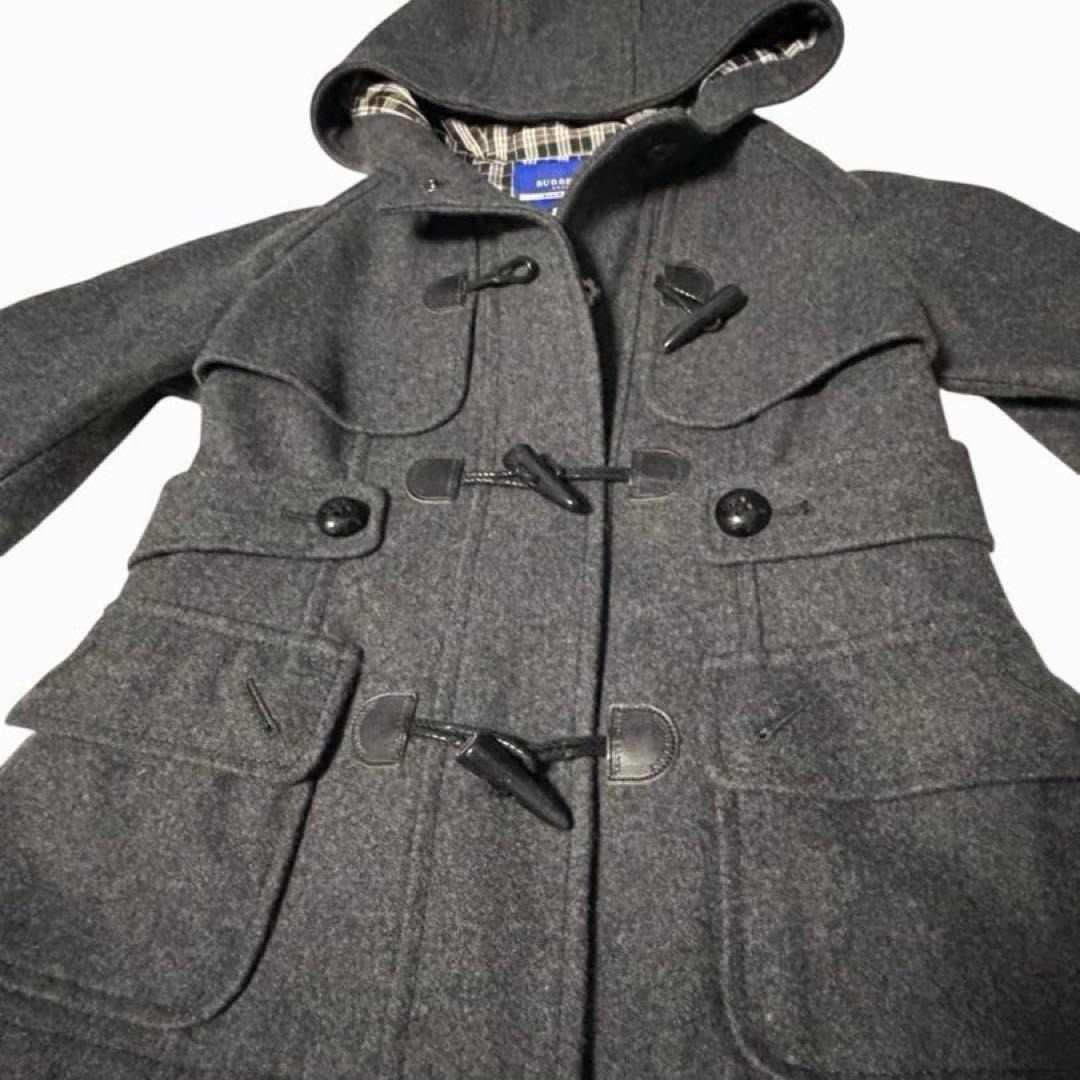 【美品】バーバリーブルーレーベル ダッフルコート ノバチェック ショート丈 36