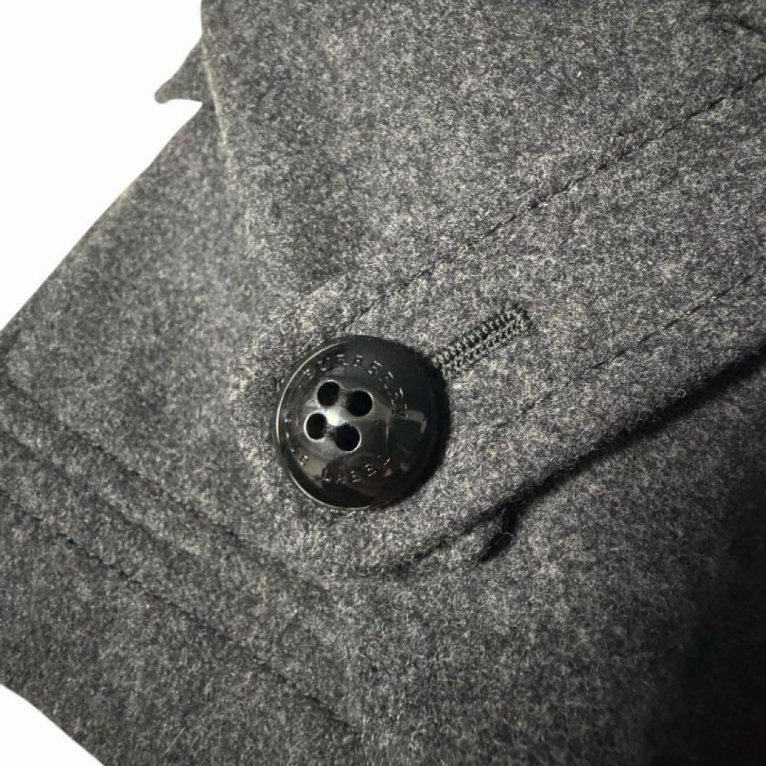 【美品】バーバリーブルーレーベル ダッフルコート ノバチェック ショート丈 36