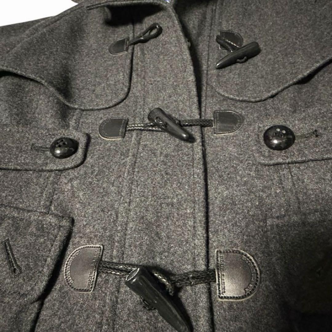 【美品】バーバリーブルーレーベル ダッフルコート ノバチェック ショート丈 36