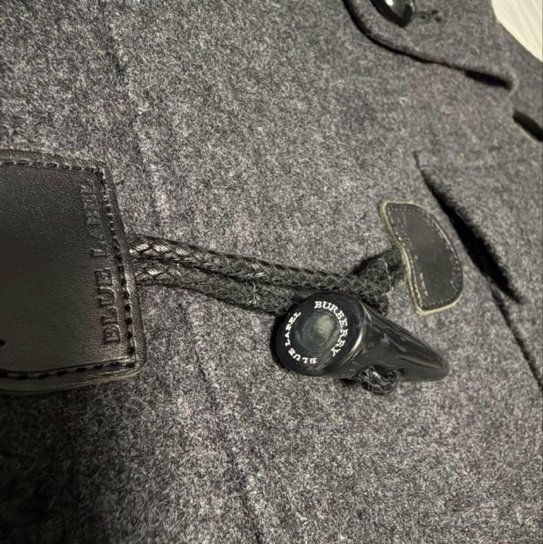 【美品】バーバリーブルーレーベル ダッフルコート ノバチェック ショート丈 36