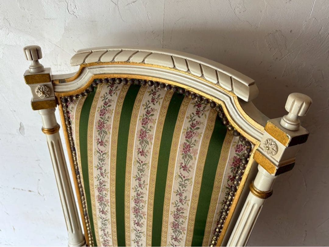 asdf＊椅子 インテリア イギリス アンティーク チェアー 白家具