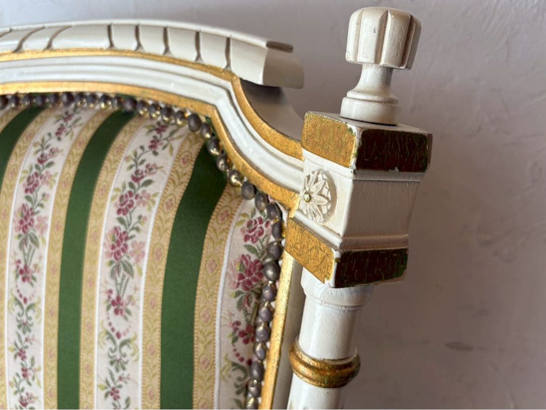 asdf＊椅子 インテリア イギリス アンティーク チェアー 白家具