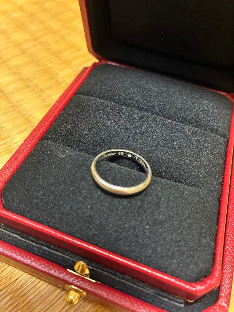 Cartier 1895 ウェディングリング、幅2.6MM、ダイヤモンド1石