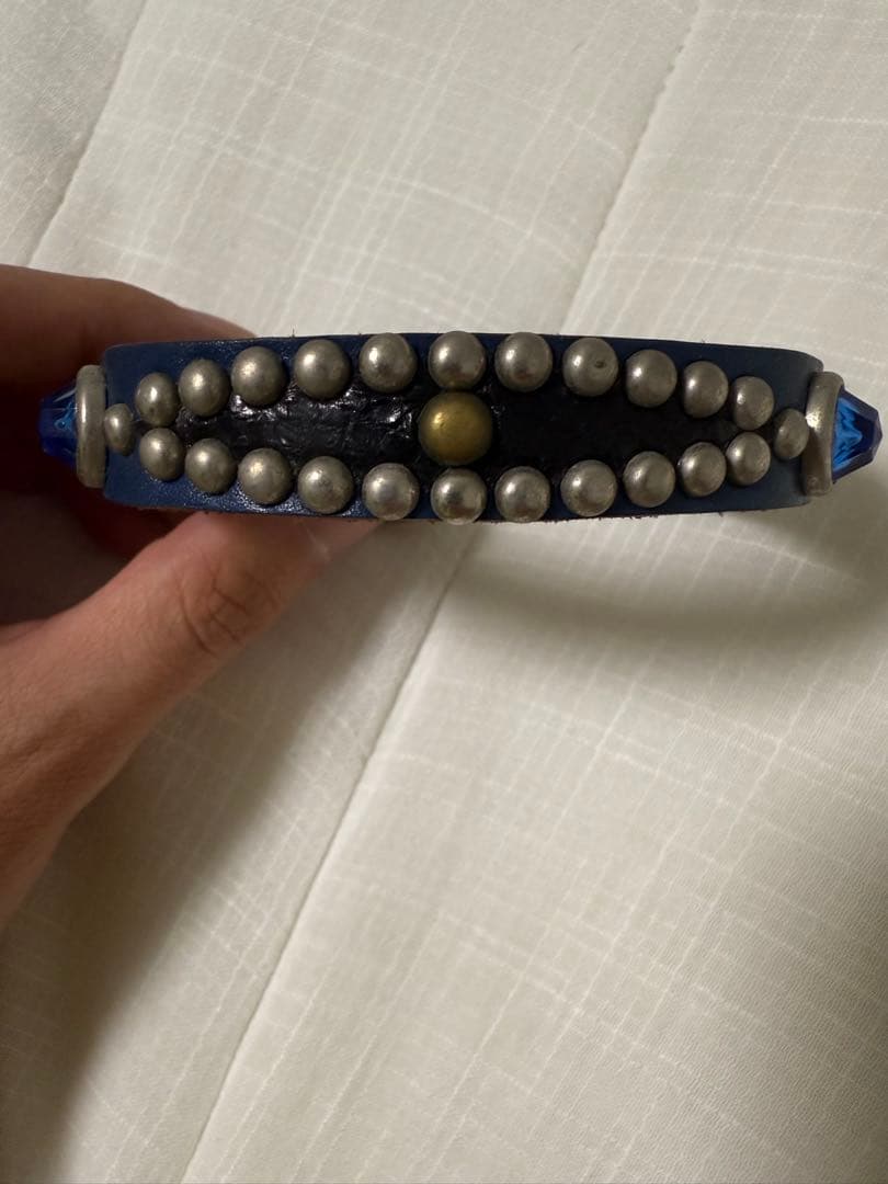 WOLF’S HEAD ウルフズヘッド 15mm 青 ブレスレット