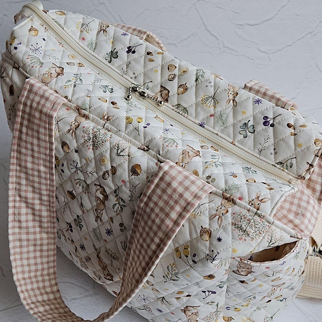 【まっきーオーダーページ】マザーズバッグ　保冷ポーチ　うさぎ　キルティング