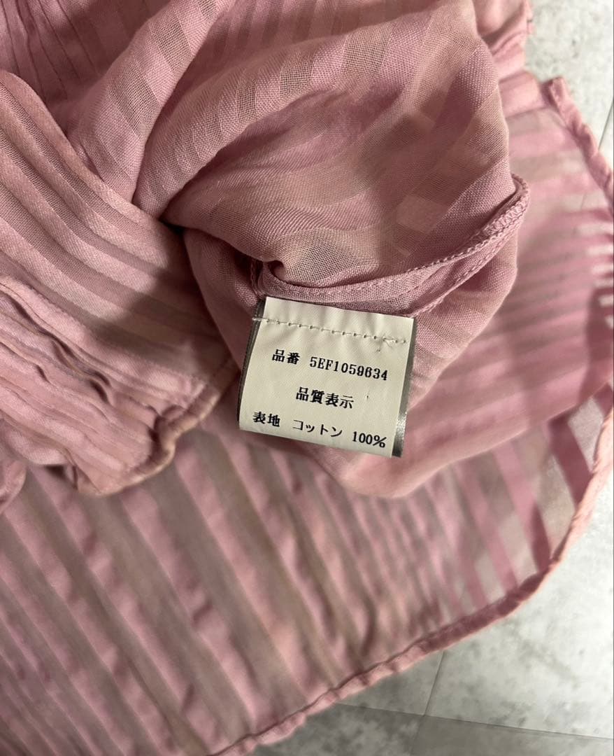 Dior Homme SS05 シアー　ストライプ　ドレスシャツ　36