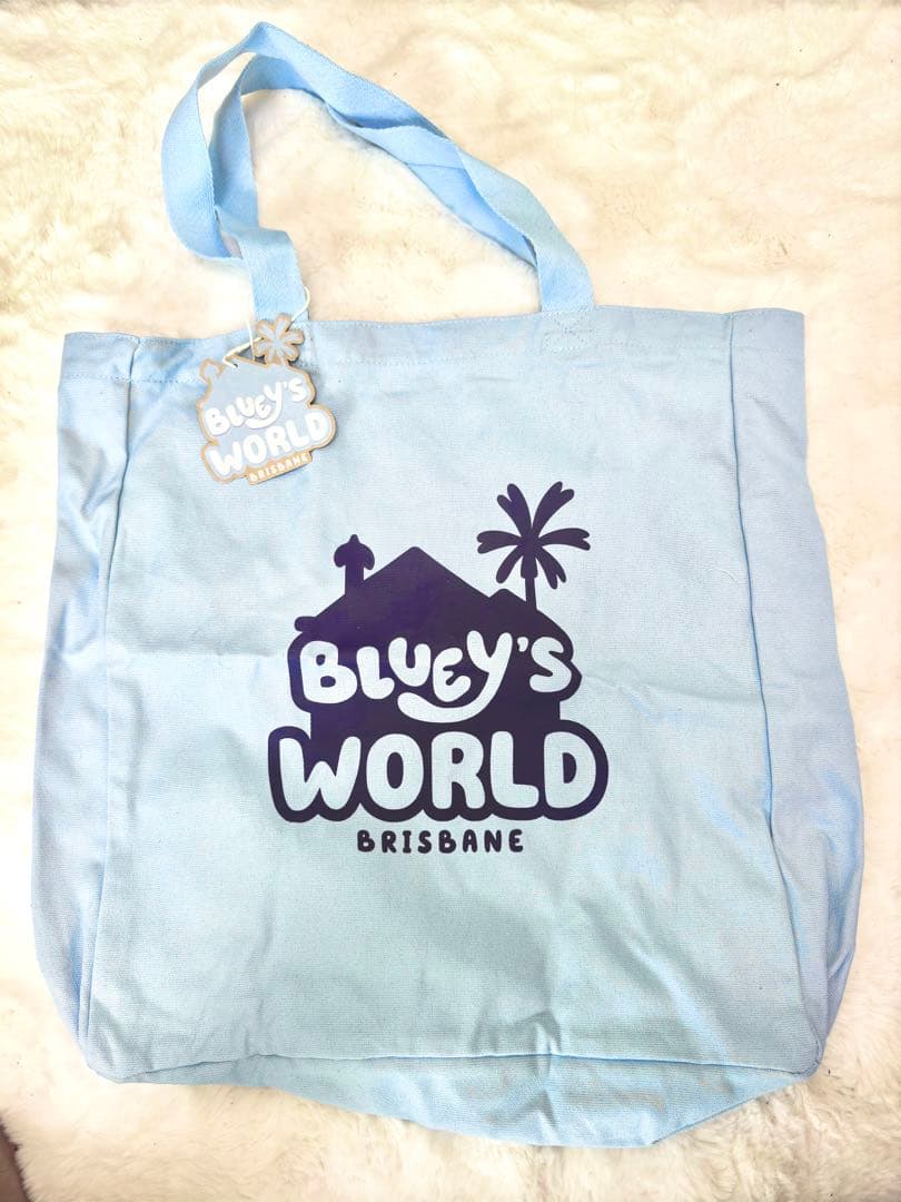 Bluey's World ブルーイー トートバッグ 水色 Bluey