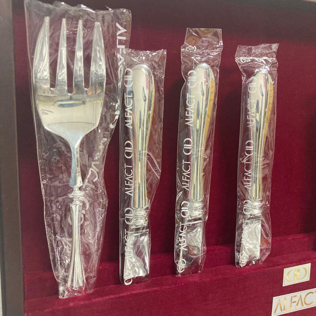 【新品】最高級洋白銀器　ALFACT シャルル　ディナーセット 〈52本〉