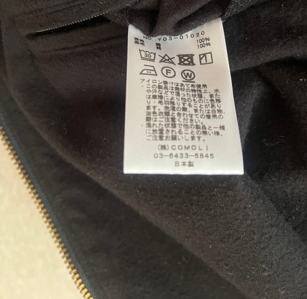 23AW COMOLI　モールスキンジップショートジャケット 3 コモリ