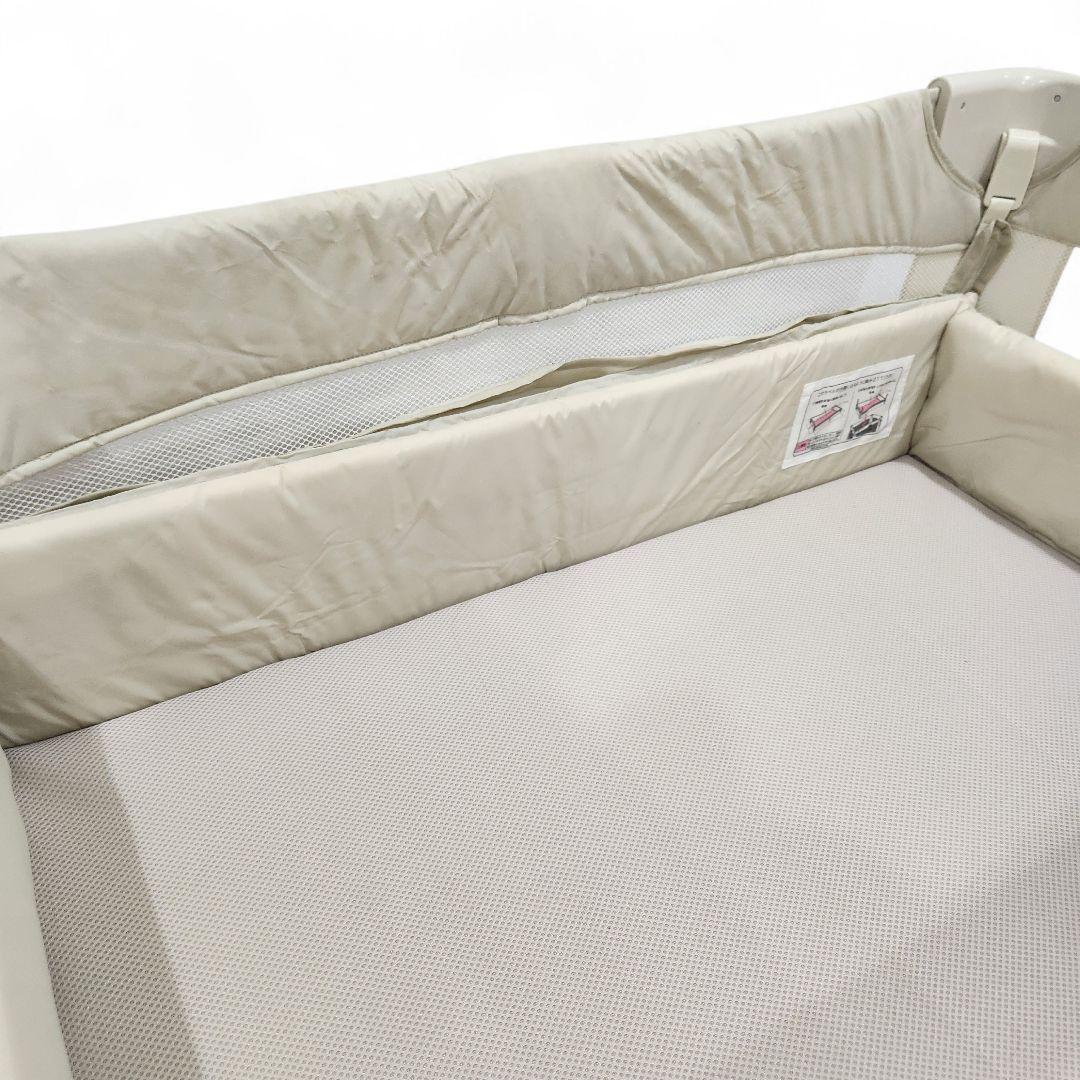 【美品】Aprica アップリカ ベビーベッド ココネルエアー ミルクホワイト