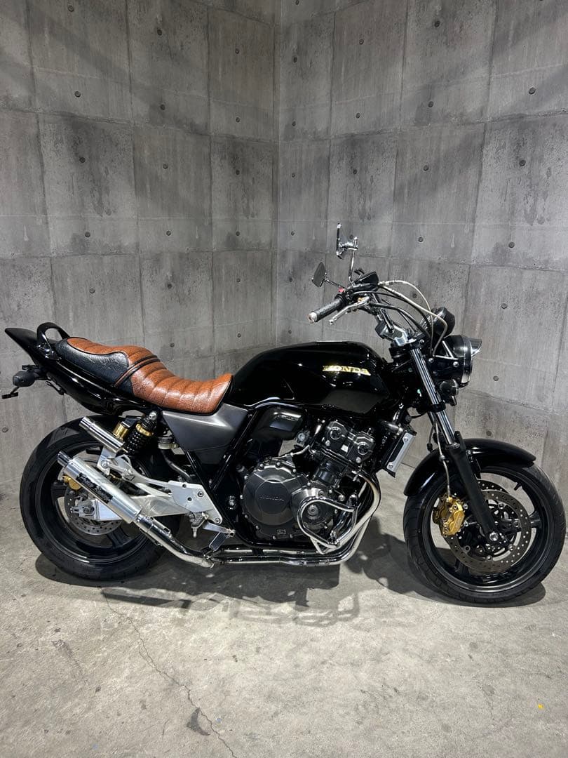 さとcb400sf nc39 nc42 タックロールシート　茶　ツートン