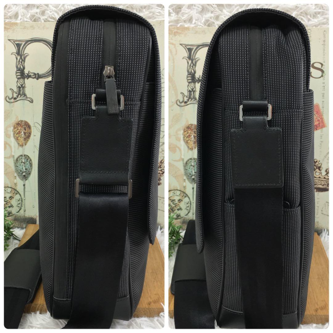 美品 ダンヒル dunhill ショルダー メッセンジャー バッグ クロスボディ