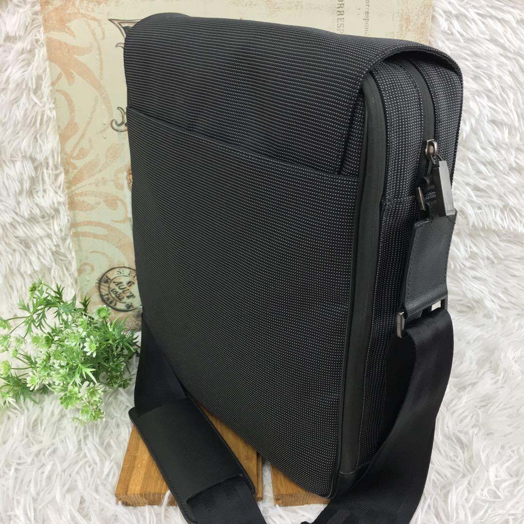 美品 ダンヒル dunhill ショルダー メッセンジャー バッグ クロスボディ