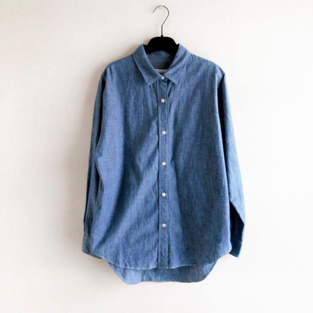 栗*わ様 ⭐️最終価格★プラージュ☆ダンガリーシャツ★デニム★ブルー★コットン★