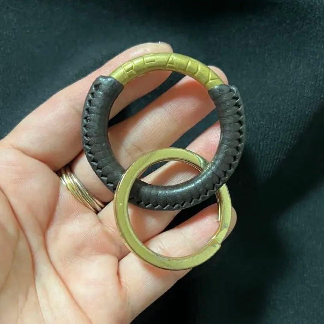 READY OBJECT キーリング　レザー　真鍮　ロンハーマン I’m OK