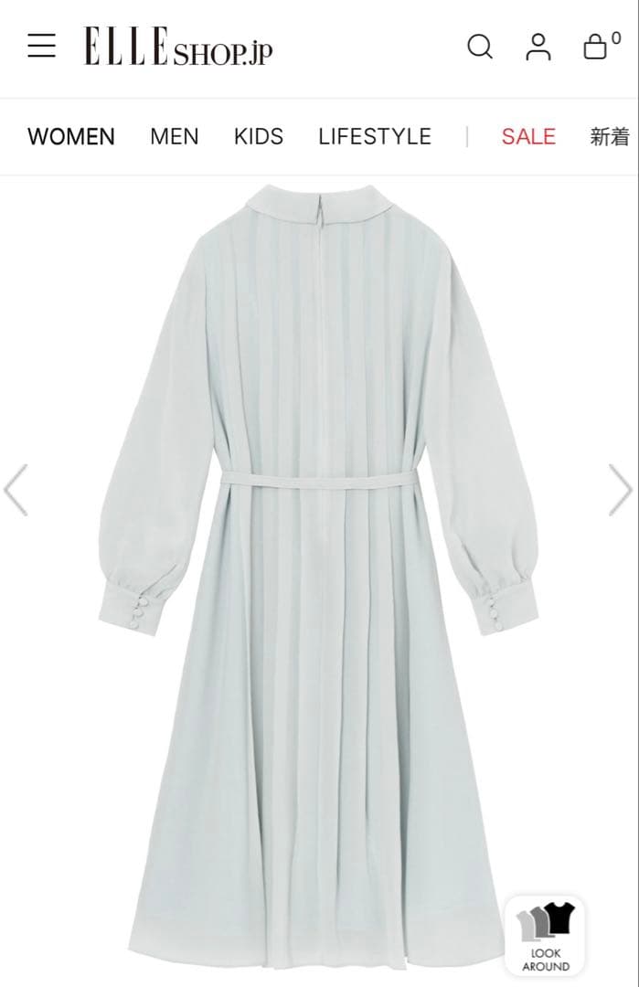 24年ANAYIアナイ5.9万円シアードビービジューカラーワンピース36ネイビー