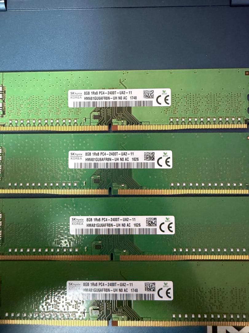 SK hynix 32GB( 8GB 4枚)DDR4-2400T メモリ