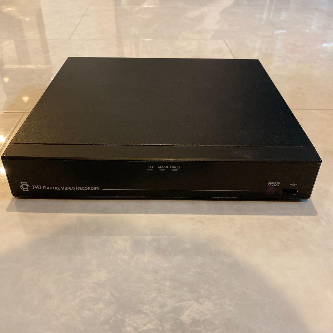 200万画素防犯カメラ4台　HD DVRセット