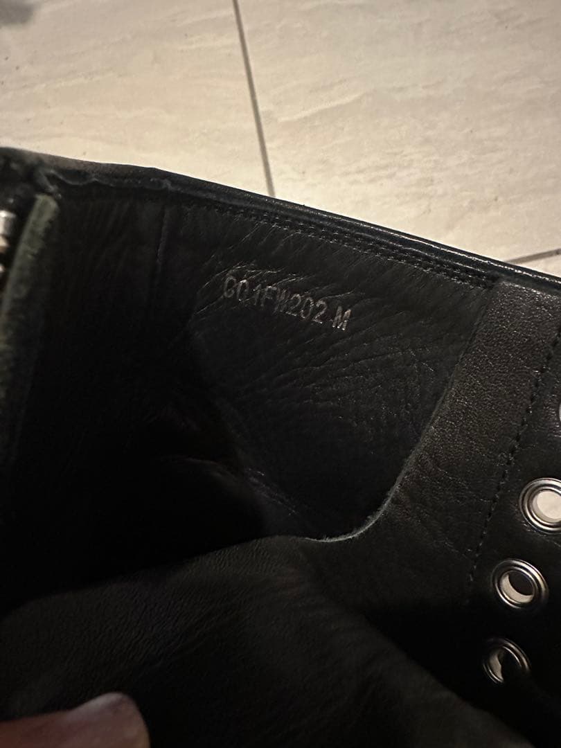 ミハラヤスヒロ×リミフゥ ブーツ レースアップ インヒール レザー ショート