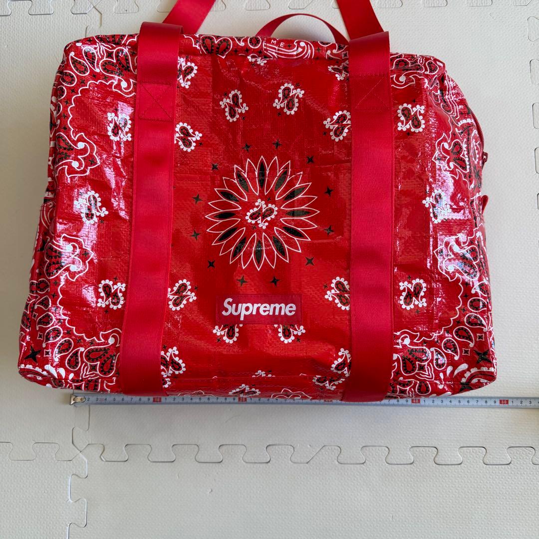 新品Supreme Bandana Tarp Large Duffle Bag