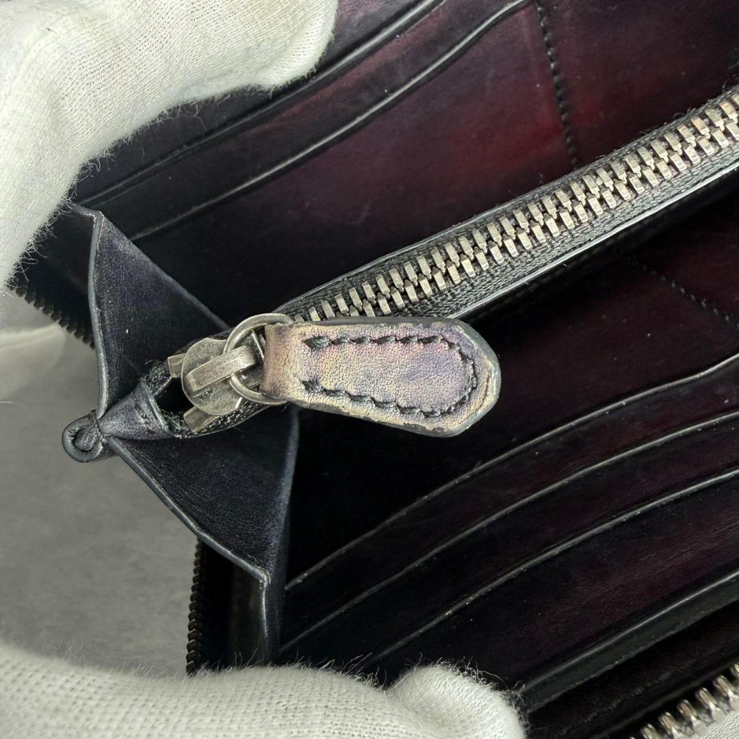 BERLUTI イタウバ ラウンドジップ 長財布 カリグラフィー ダブルスタンプ