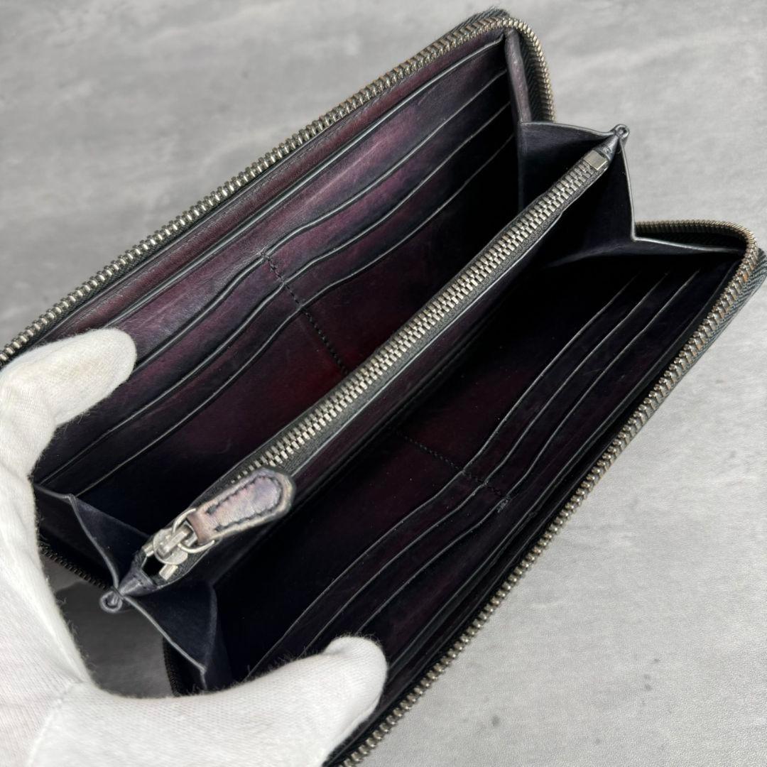 BERLUTI イタウバ ラウンドジップ 長財布 カリグラフィー ダブルスタンプ