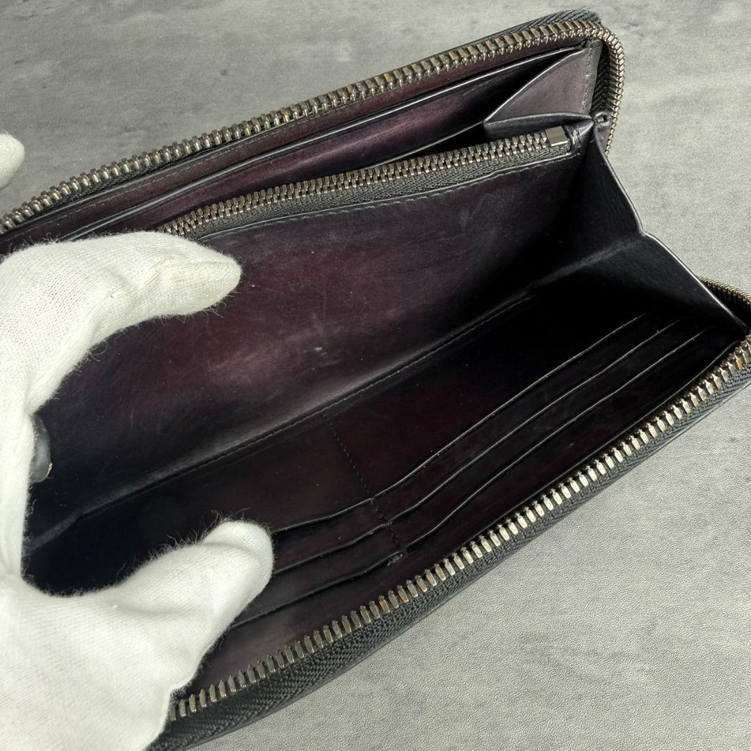 BERLUTI イタウバ ラウンドジップ 長財布 カリグラフィー ダブルスタンプ