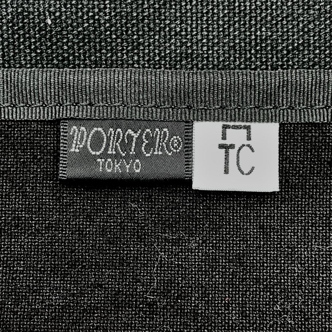 良品 PORTER トートバッグ キャンバス ブラック 2way 肩掛け