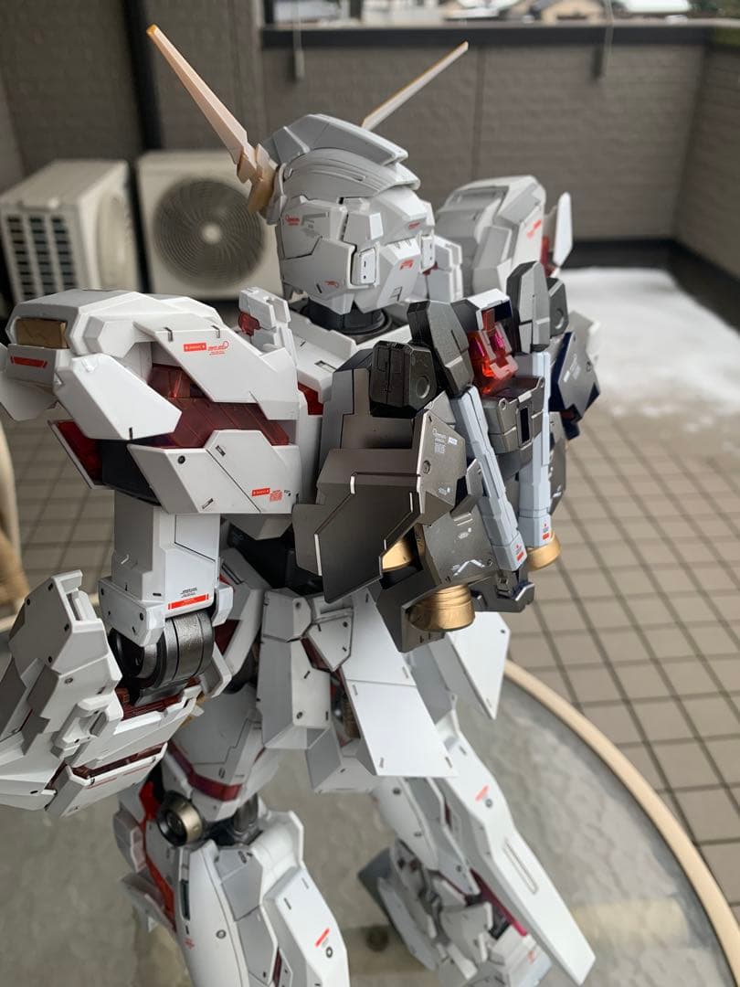 メガサイズ　1/48 ユニコーンガンダム、オマケHG グフとSDザク、ジャンク品