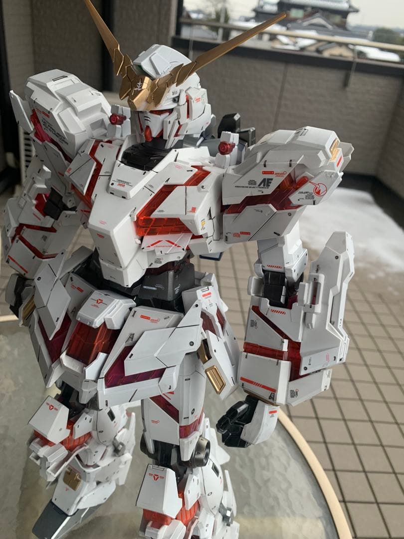 メガサイズ　1/48 ユニコーンガンダム、オマケHG グフとSDザク、ジャンク品