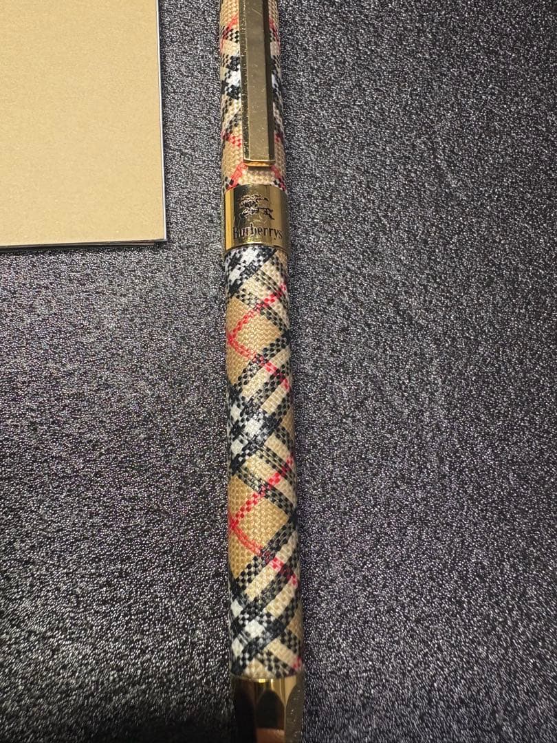【激レア美品】BURBERRY ボールペン ノバチェック布張り