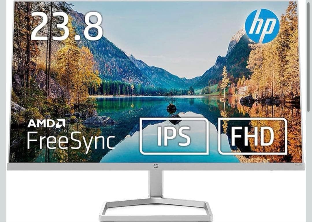 HP モニター 23.8インチ ディスプレイ フルHD 非光沢IPSパネル 薄型