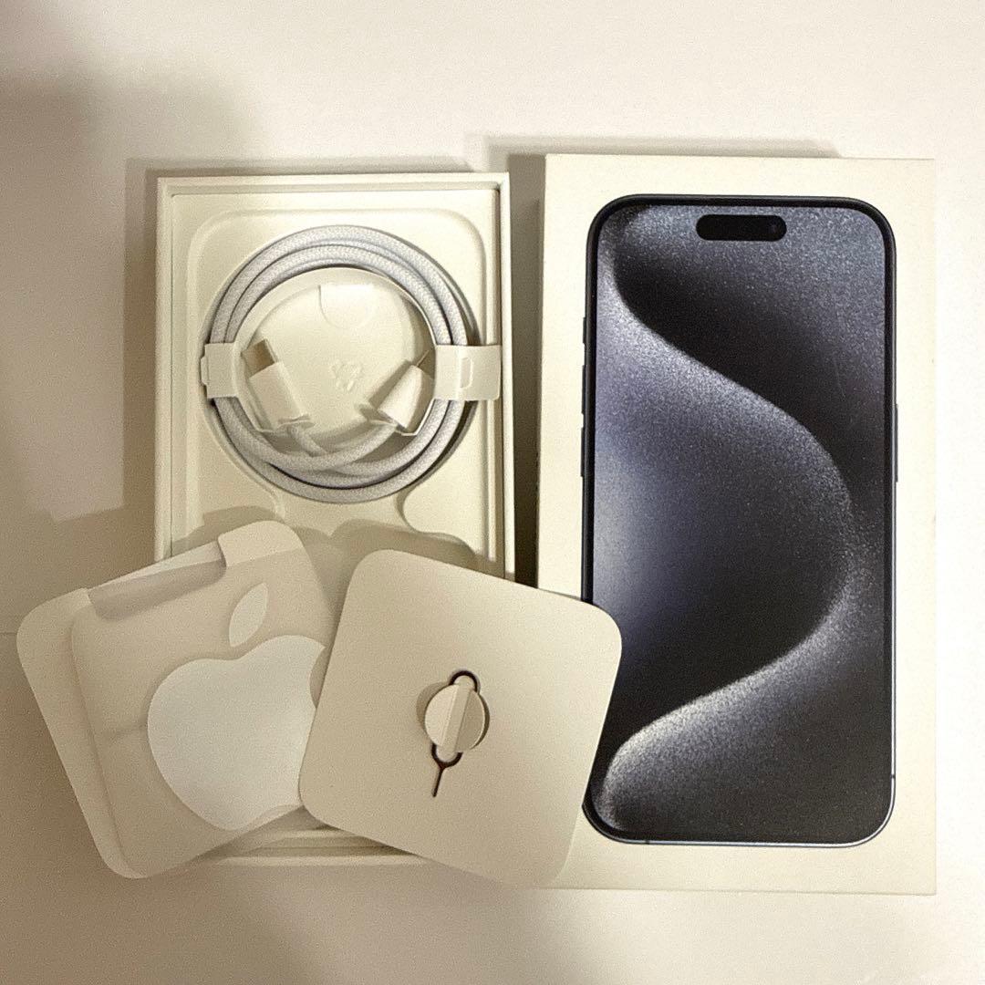 チ*ル様 美品！Apple iPhone15Pro 128GB ブルーチタニウム