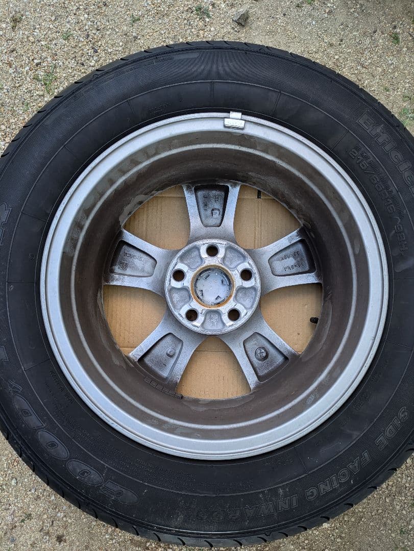 【送料込】トヨタ純正 16㌅アルミホイール＆タイヤ4本ヴェルファイア対応・保管品