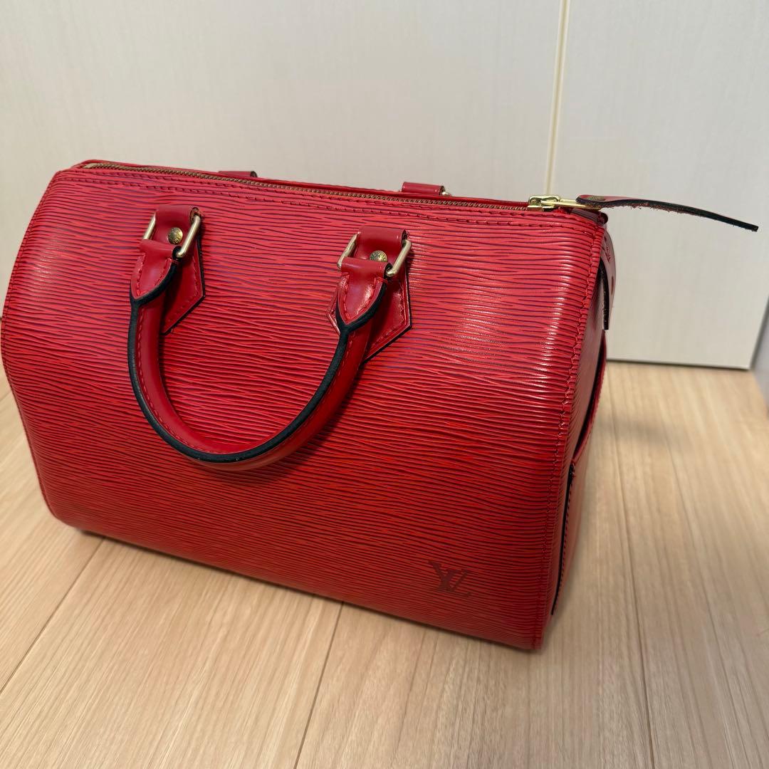 【美品】ルイヴィトン エピ スピーディ25 赤 レッド ハンドバッグ