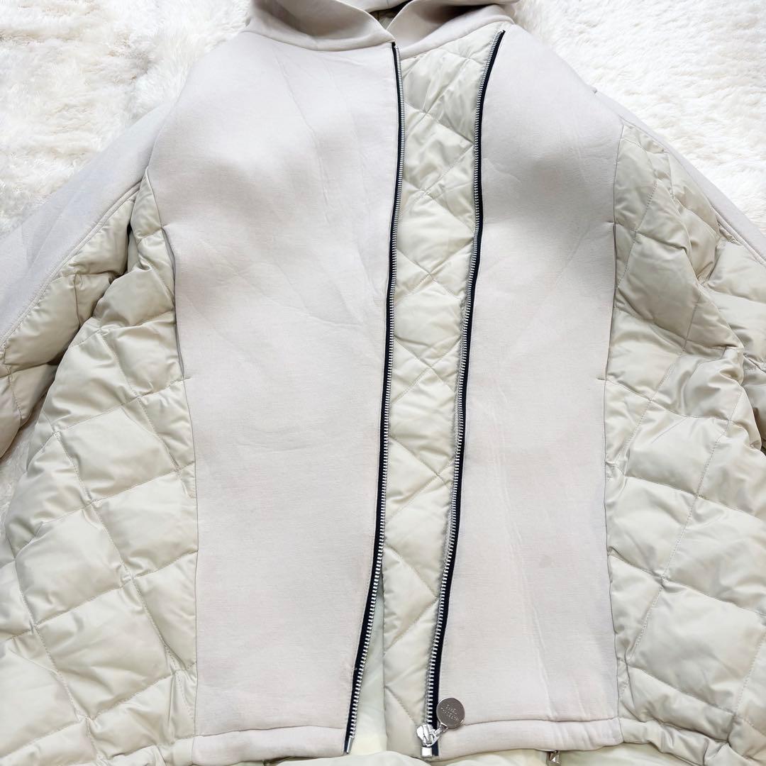 マルシャルテル ロングダウンパーカー ドッキング 異素材 フーディー 定番 M