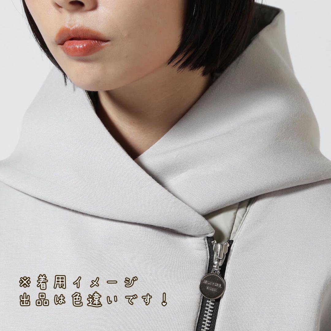 マルシャルテル ロングダウンパーカー ドッキング 異素材 フーディー 定番 M