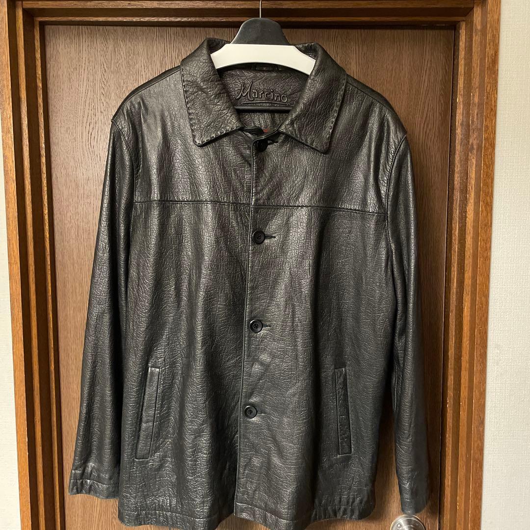 レザージャケット　カーコート　黒