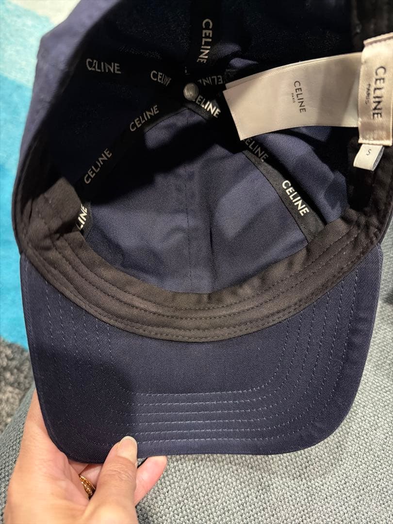 ネイビー C刺繍 ベースボールキャップ