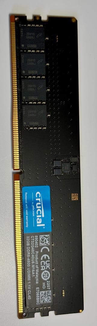 【美品】Crucial DDR5-4800 64GB KIT　(32GB×2)
