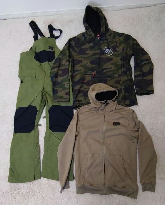 686 ジャケット・撥水パーカー　ESTIVO　ビブパンツ　上下セット