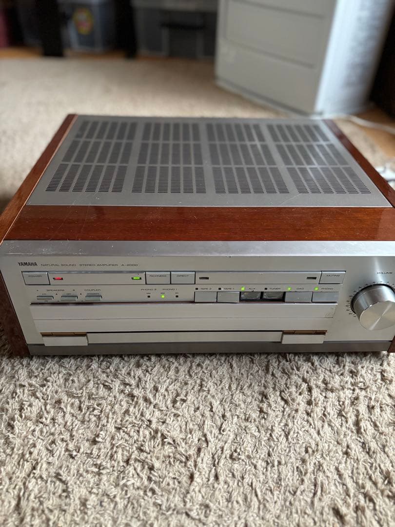 日本の名機　ヤマハ　プリメインアンプ　A-2000 動作品　前面パネル補修
