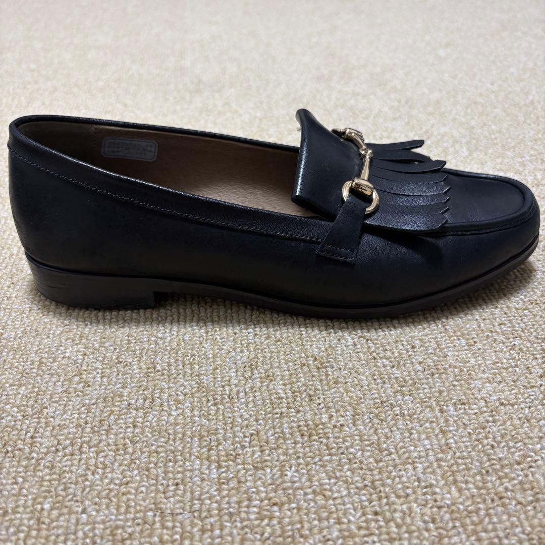 REGAL リーガル ビットローファ 24.5 キルト ホースビット 本革 黒