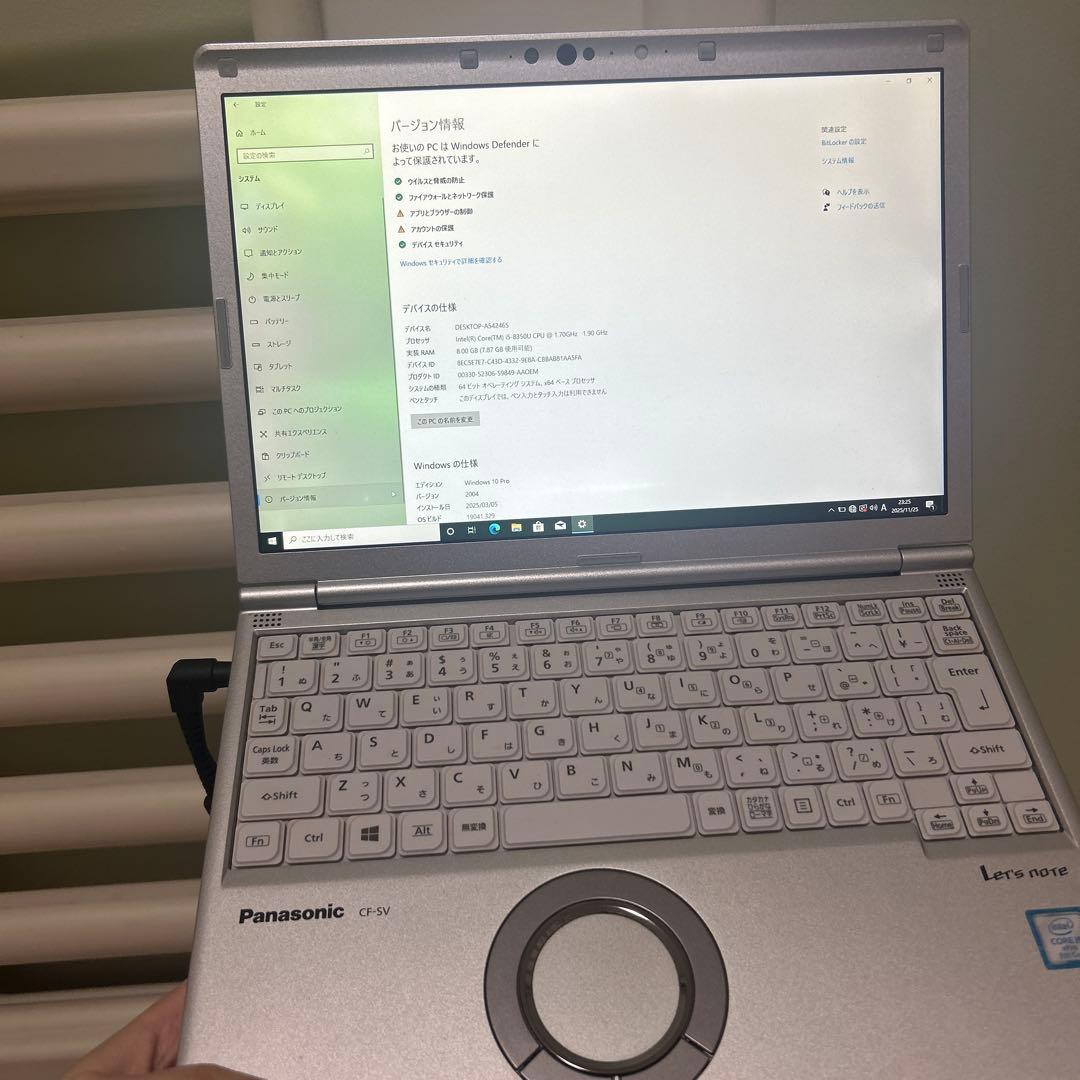 Panasonic Let's note CF-SV 12.1インチ